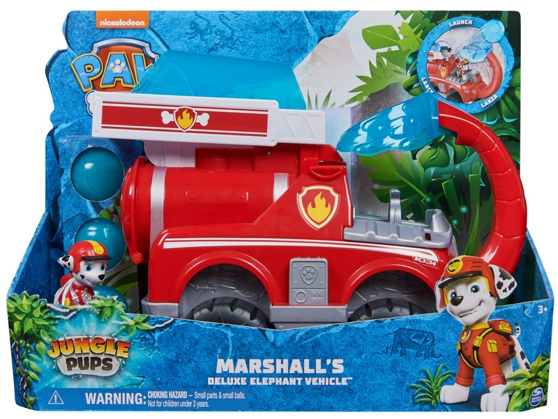 Tlapková patrola JUNGLE PUPS Marshallovo vozidlo Deluxe slon + figúrka